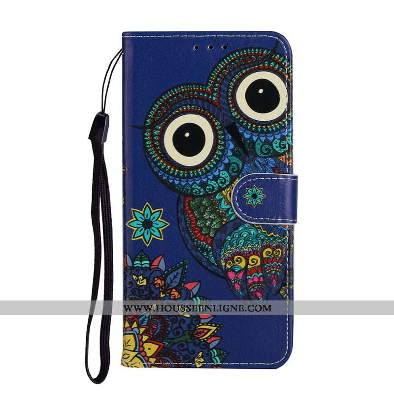 Coque Huawei P Smart 2020 Cuir Protection Clamshell Rouge Étui Téléphone Portable Rose