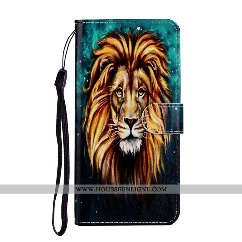 Coque Huawei P Smart 2020 Cuir Protection Clamshell Rouge Étui Téléphone Portable Rose