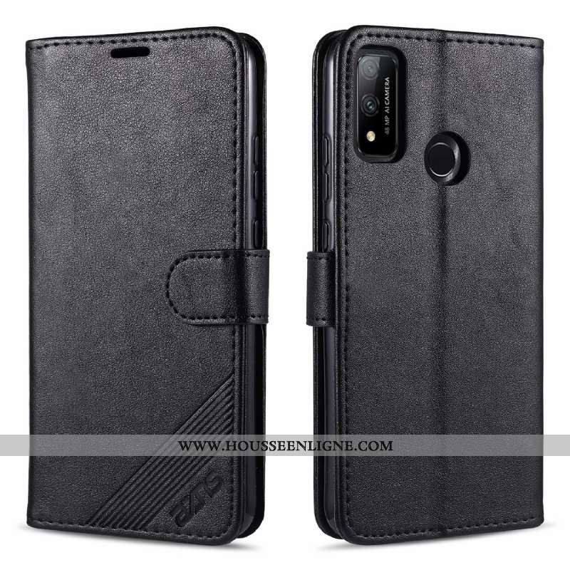 Coque Huawei P Smart 2020 Fluide Doux Portefeuille Étui Carte Rouge Tout Compris Rose