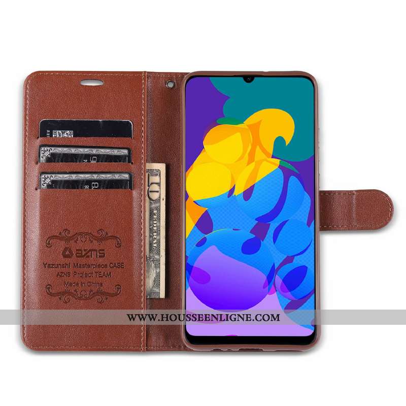 Coque Huawei P Smart 2020 Fluide Doux Portefeuille Étui Carte Rouge Tout Compris Rose