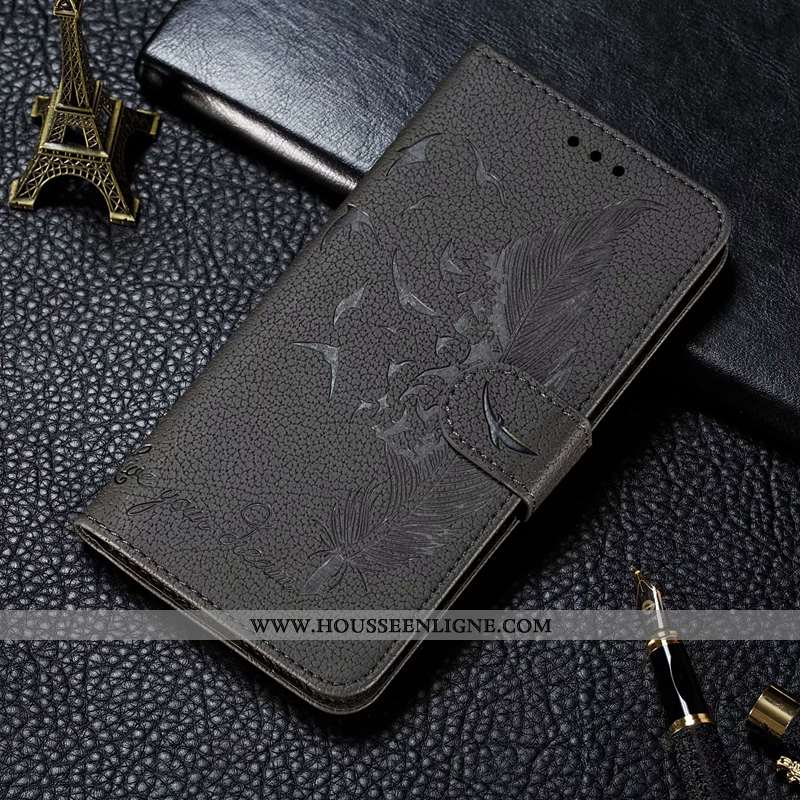 Coque Huawei P Smart 2020 Portefeuille Cuir Clamshell Incassable Tout Compris Étui Marron