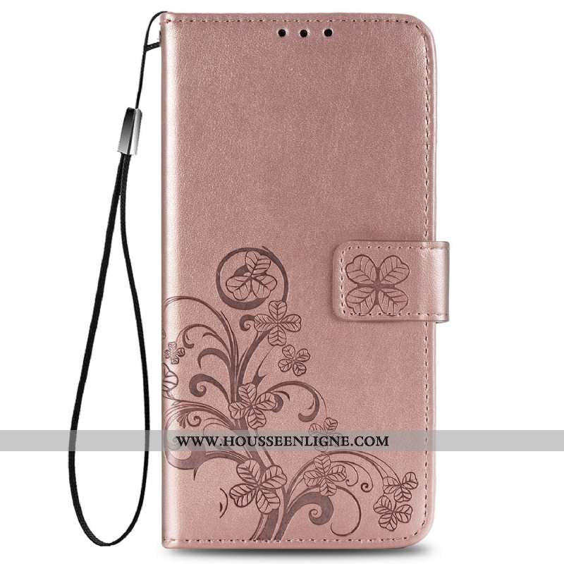 Coque Huawei P Smart 2020 Protection Cuir Étui Rose Téléphone Portable Clamshell