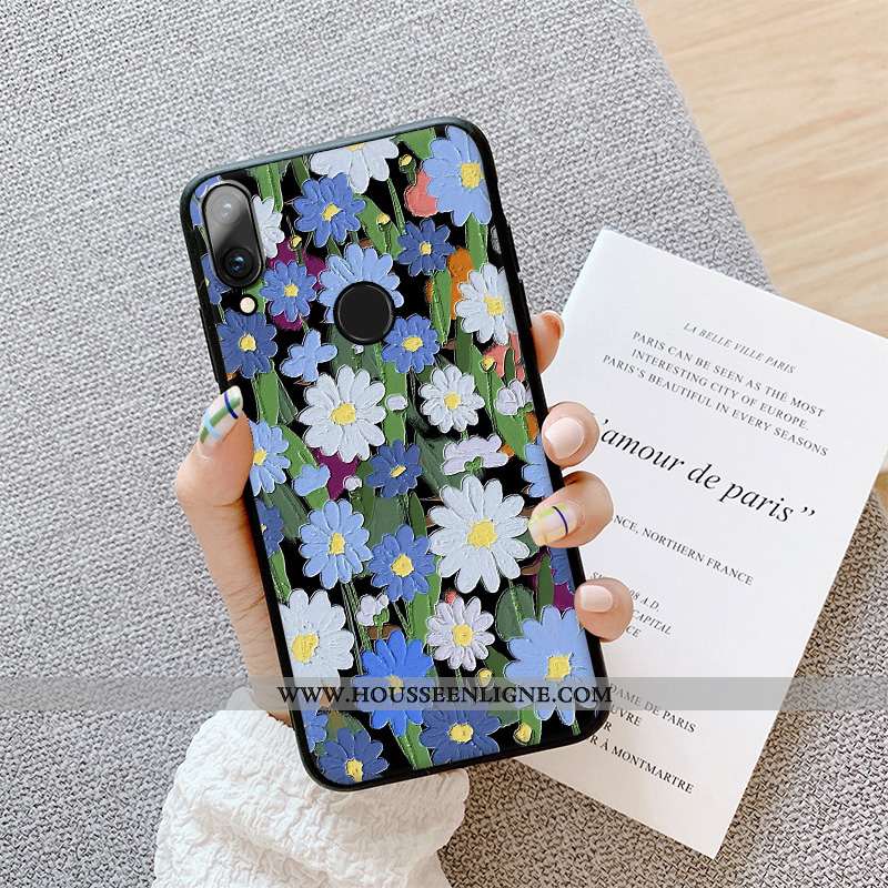 Coque Huawei P Smart 2020 Protection Délavé En Daim Fluide Doux Peinture À L'huile Téléphone Portabl