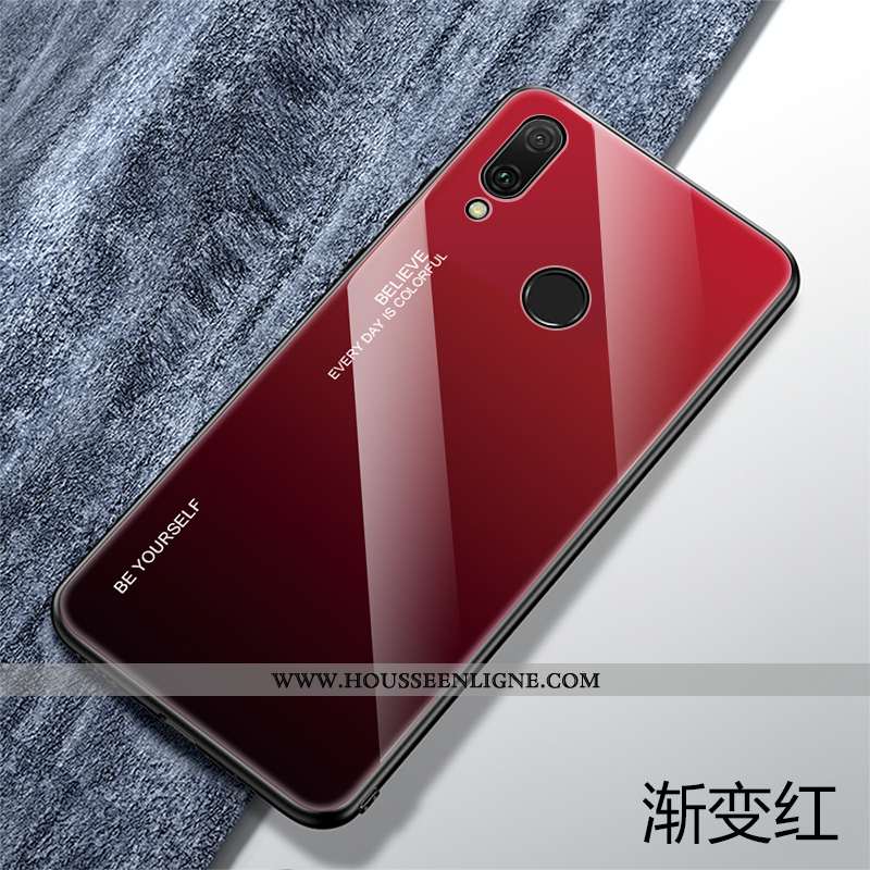 Coque Huawei P Smart 2020 Protection Verre Personnalité Bleu Tendance Fluide Doux Téléphone Portable