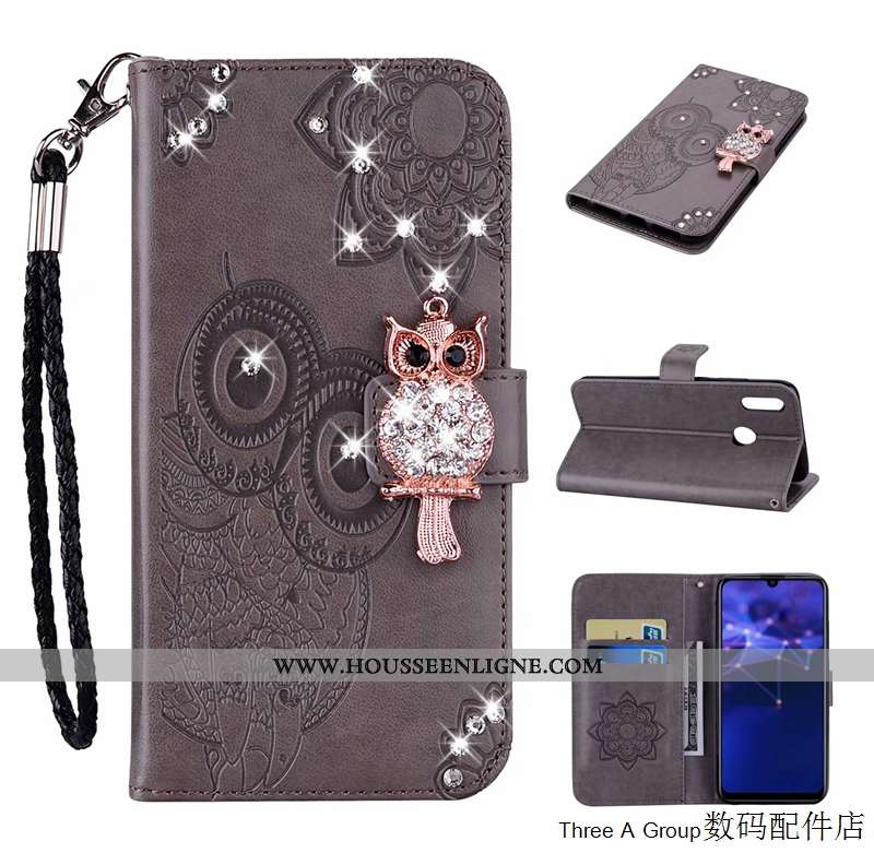 Coque Huawei P Smart+ 2020 Protection Étui Téléphone Portable Vin Rouge 2020 Jeunesse Housse Bordeau