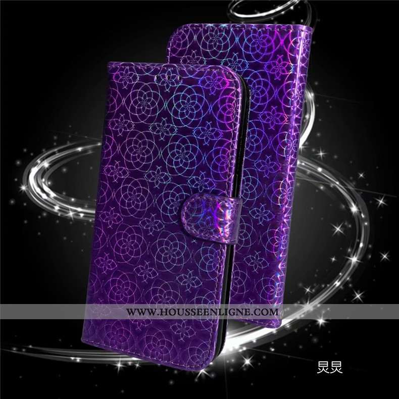 Coque Huawei P Smart 2020 Silicone Protection Or Téléphone Portable Étui Tendance Cuir Doré