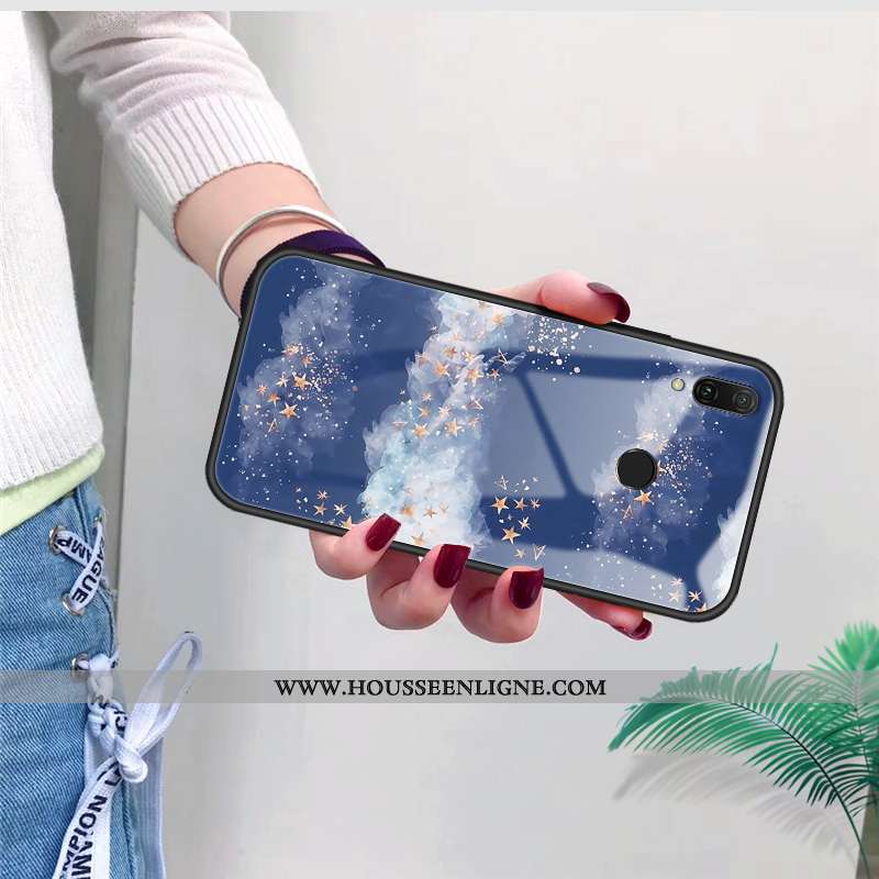 Coque Huawei P Smart 2020 Silicone Verre Net Rouge Rose Tout Compris Fluide Doux Téléphone Portable