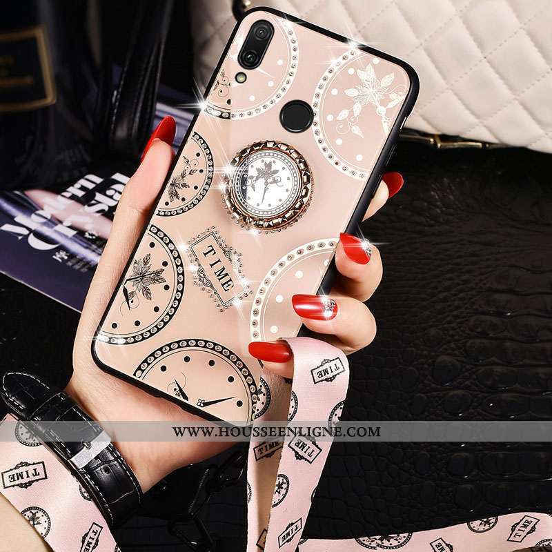 Coque Huawei P Smart 2020 Verre Ornements Suspendus Protection Téléphone Portable Fluide Doux Net Ro