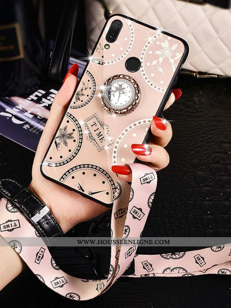 Coque Huawei P Smart 2020 Verre Ornements Suspendus Protection Téléphone Portable Fluide Doux Net Ro