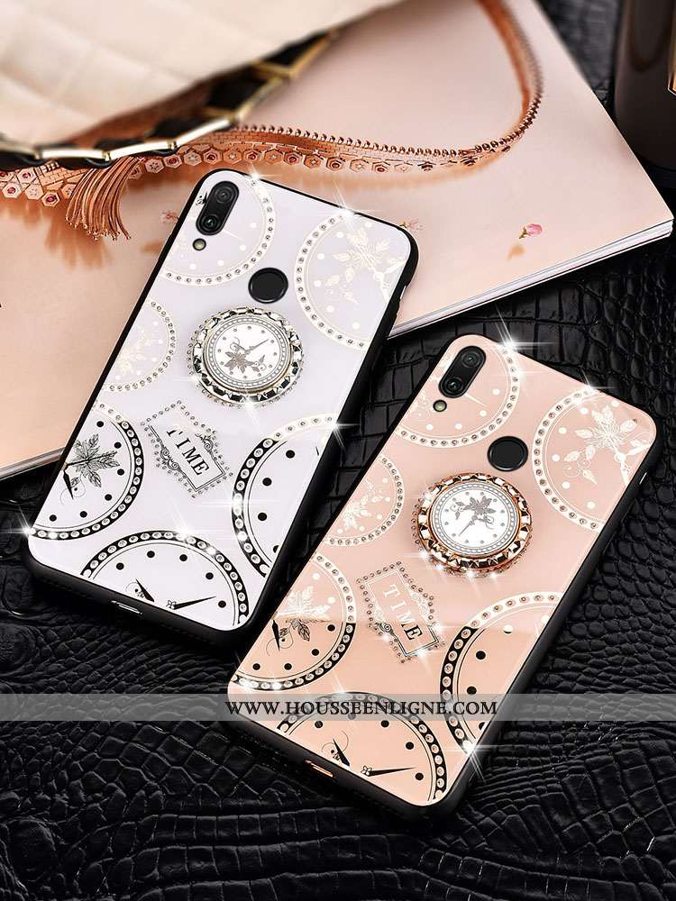 Coque Huawei P Smart 2020 Verre Ornements Suspendus Protection Téléphone Portable Fluide Doux Net Ro