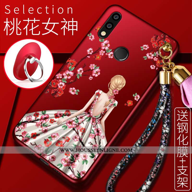 Coque Huawei P Smart+ Charmant Tendance Fluide Doux Bleu Personnalité Étui Incassable