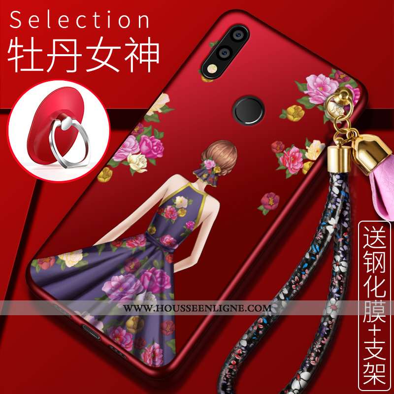 Coque Huawei P Smart+ Charmant Tendance Fluide Doux Bleu Personnalité Étui Incassable