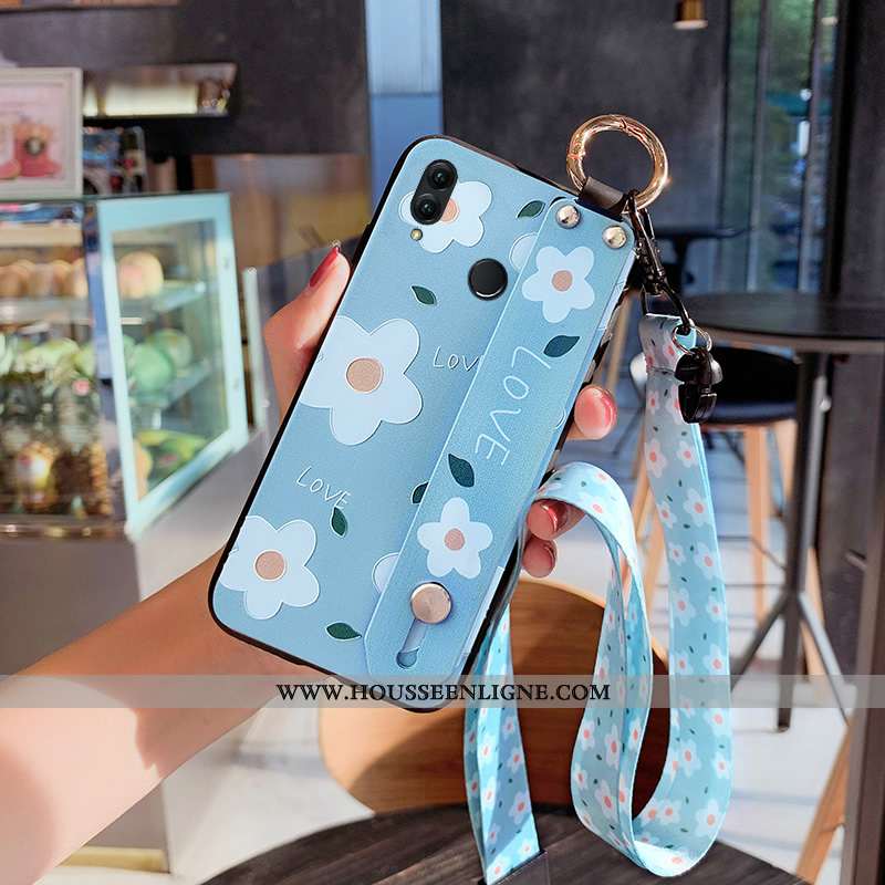 Coque Huawei P Smart+ Légère Fluide Doux Net Rouge Tout Compris Luxe Étui Bleu