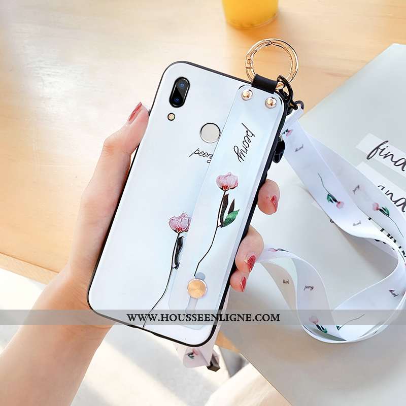 Coque Huawei P Smart+ Légère Fluide Doux Net Rouge Tout Compris Luxe Étui Bleu