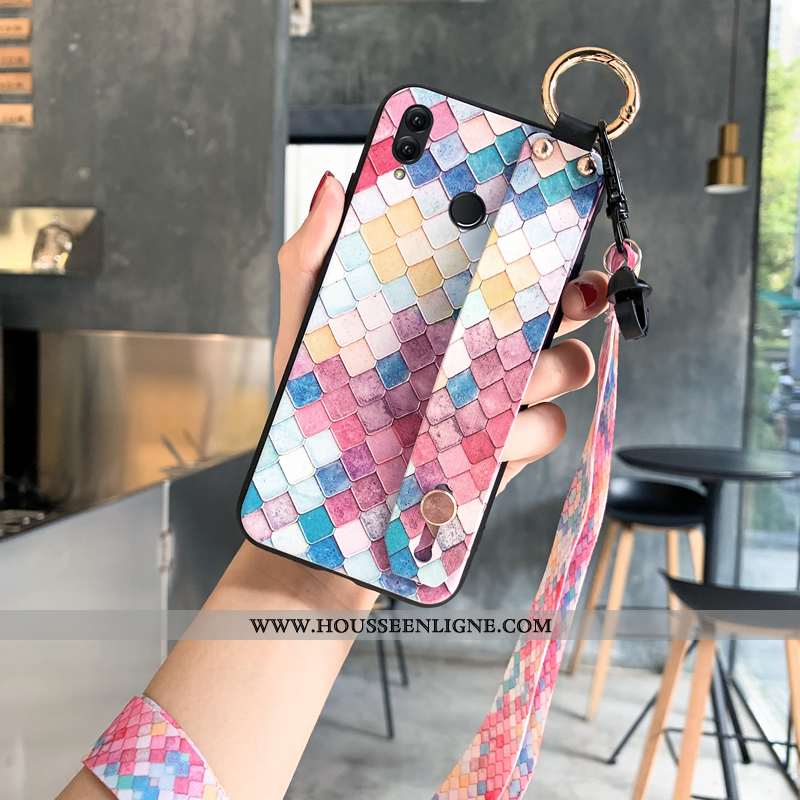 Coque Huawei P Smart+ Légère Fluide Doux Net Rouge Tout Compris Luxe Étui Bleu