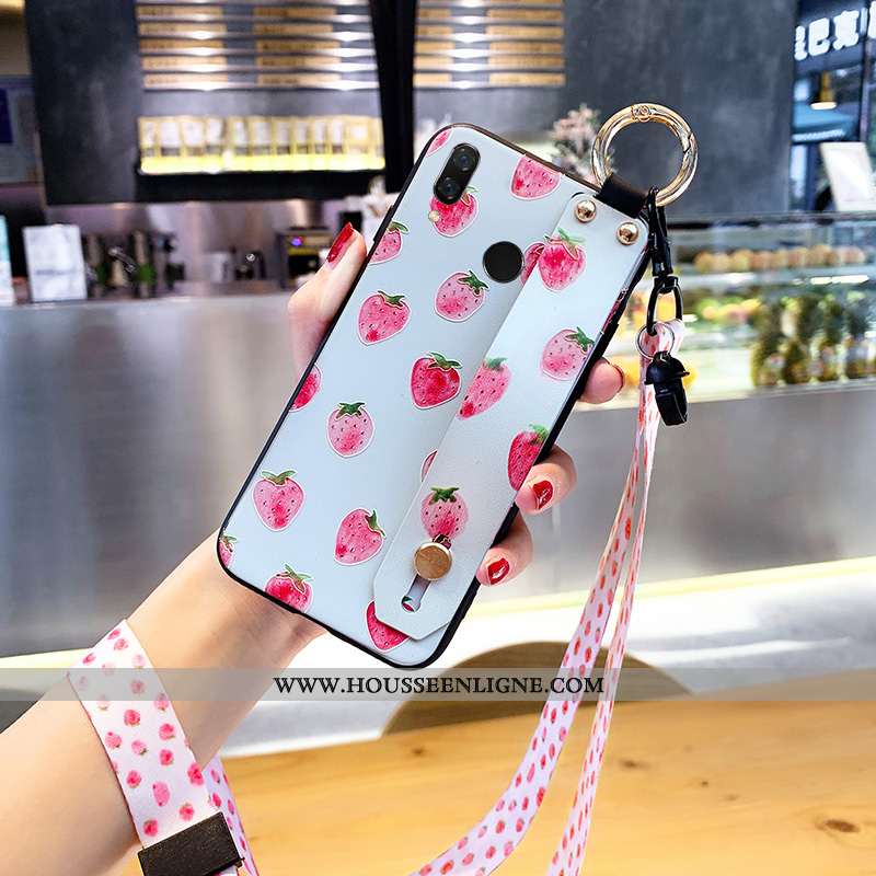 Coque Huawei P Smart+ Légère Fluide Doux Net Rouge Tout Compris Luxe Étui Bleu