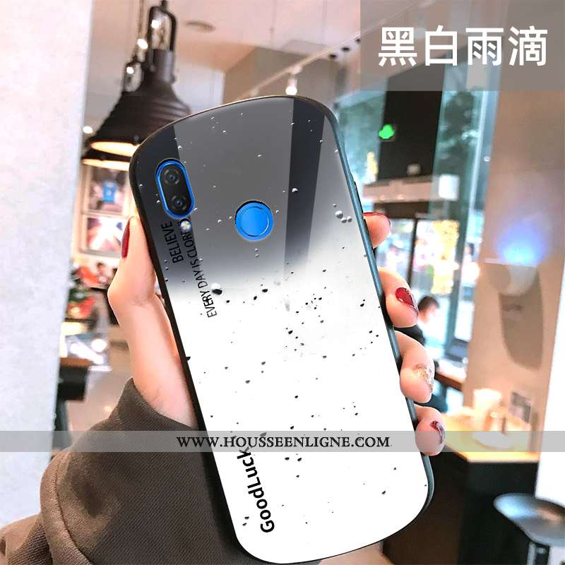 Coque Huawei P Smart+ Personnalité Créatif Clair Incassable Tout Compris Simple Rouge