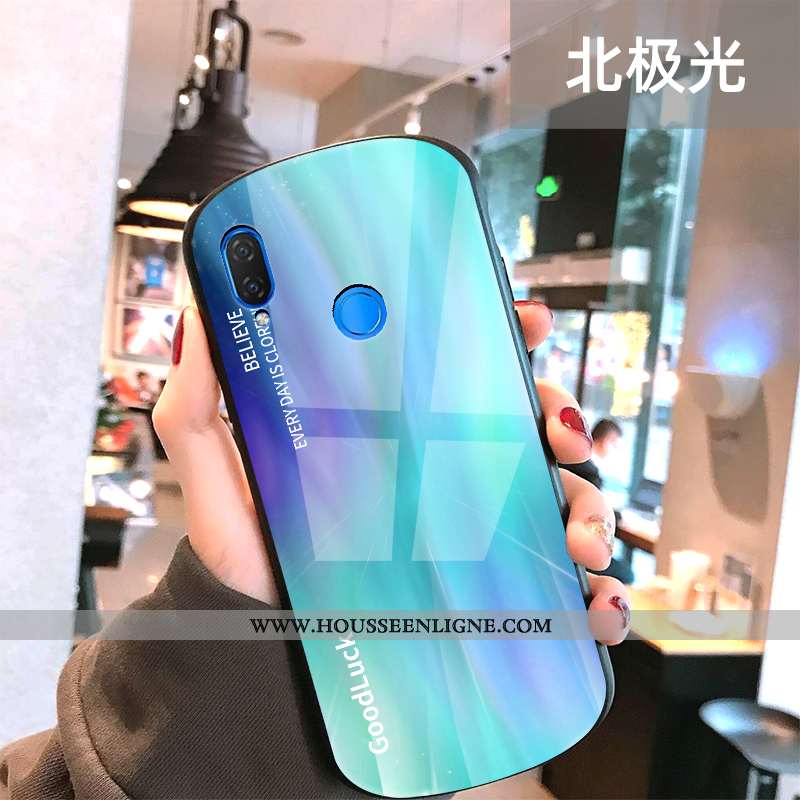 Coque Huawei P Smart+ Personnalité Créatif Clair Incassable Tout Compris Simple Rouge