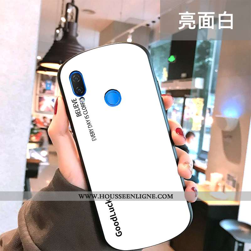 Coque Huawei P Smart+ Personnalité Créatif Clair Incassable Tout Compris Simple Rouge