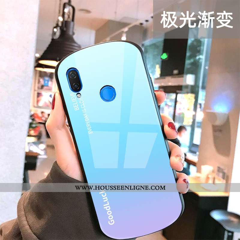Coque Huawei P Smart+ Personnalité Créatif Clair Incassable Tout Compris Simple Rouge