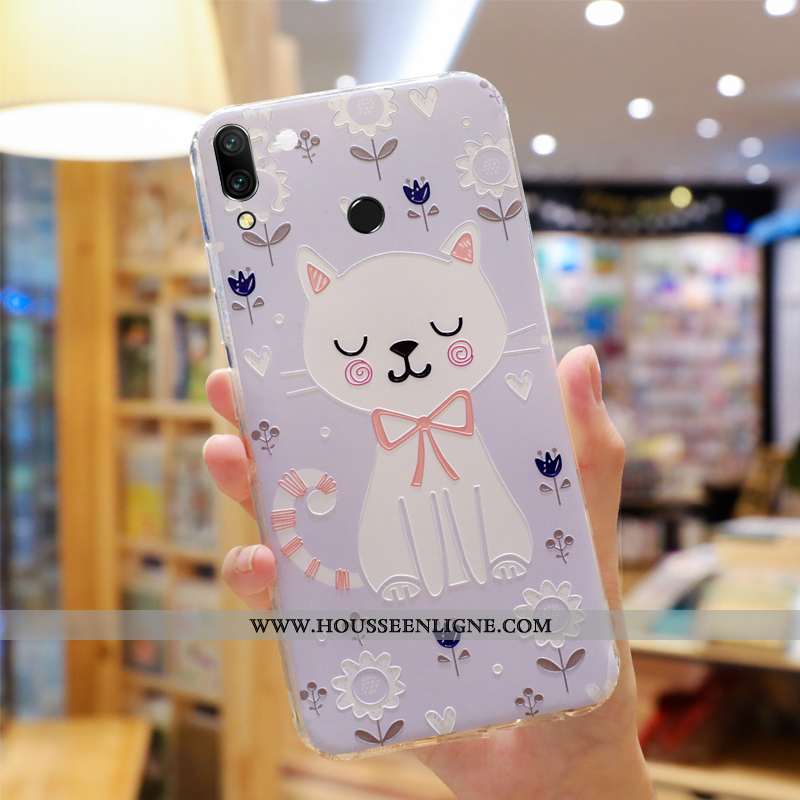 Coque Huawei P Smart+ Personnalité Créatif Fluide Doux Délavé En Daim Charmant Net Rouge Verte