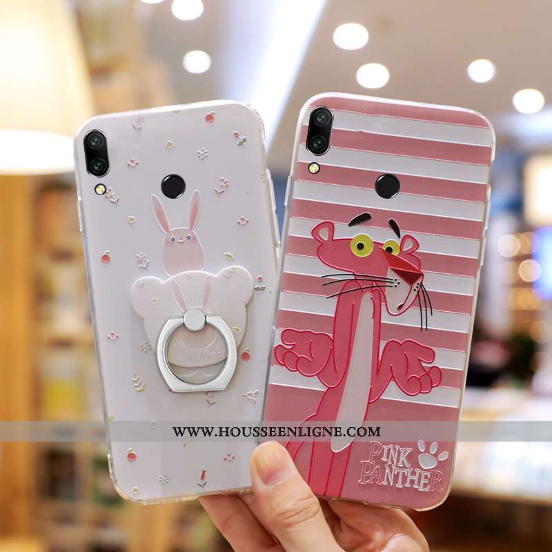 Coque Huawei P Smart+ Personnalité Créatif Fluide Doux Délavé En Daim Charmant Net Rouge Verte