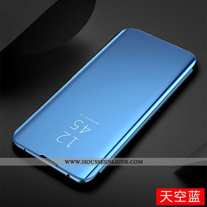 Coque Huawei P Smart Z Transparent Or Téléphone Portable Housse Miroir Plier Doré