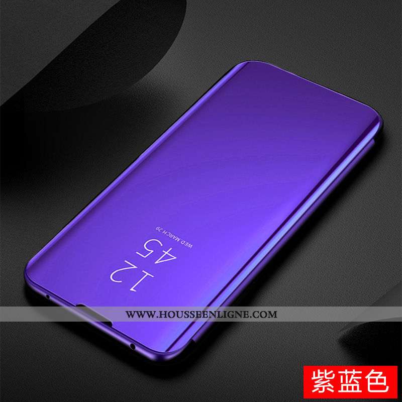 Coque Huawei P Smart Z Transparent Or Téléphone Portable Housse Miroir Plier Doré