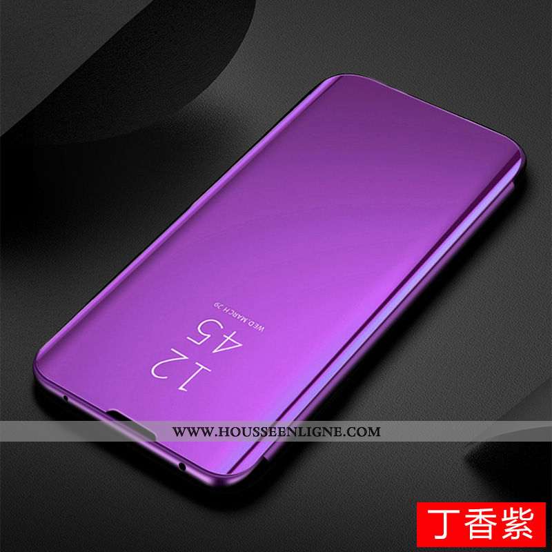 Coque Huawei P Smart Z Transparent Or Téléphone Portable Housse Miroir Plier Doré