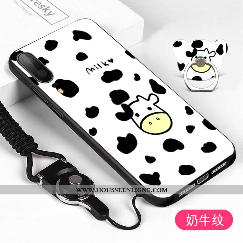 Coque Huawei P20 Délavé En Daim Noir Téléphone Portable