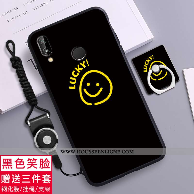 Coque Huawei P20 Lite Charmant Tendance Téléphone Portable Étui Fluide Doux Simple Verte