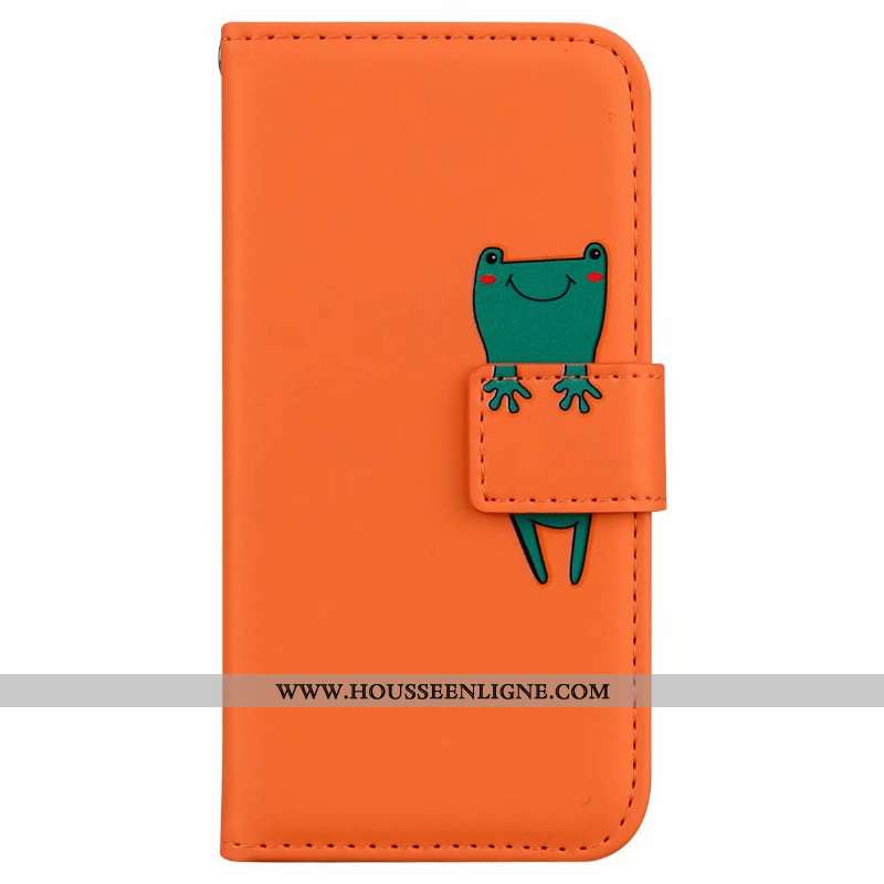 Coque Huawei P20 Lite Protection Dessin Animé Housse Étui Cuir Orange