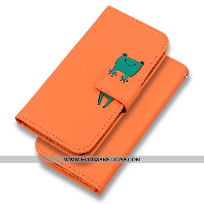 Coque Huawei P20 Lite Protection Dessin Animé Housse Étui Cuir Orange