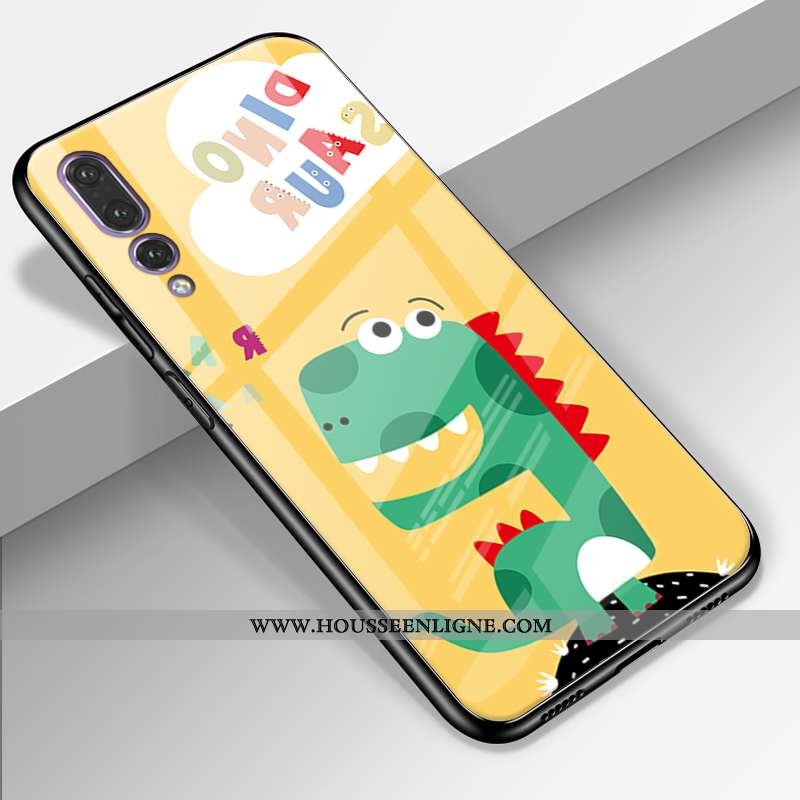 Coque Huawei P20 Pro Charmant Cuir Véritable Europe Incassable Jaune Tout Compris Simple