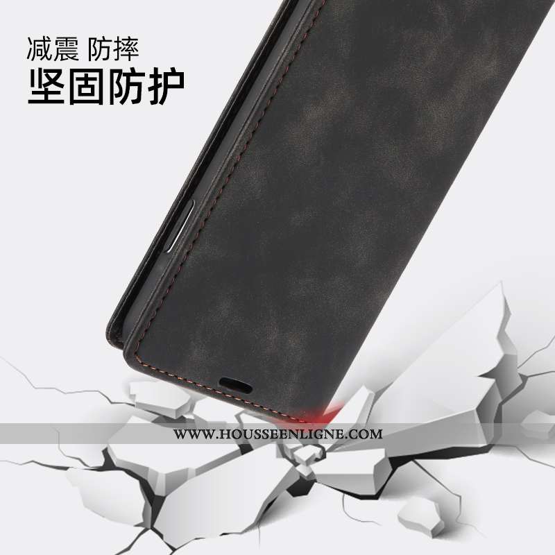 Coque Huawei P20 Pro Cuir Protection Clamshell Téléphone Portable Carte Étui Incassable Bleu