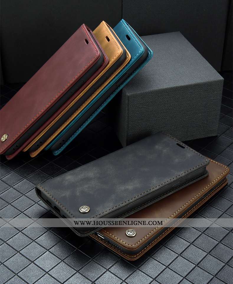 Coque Huawei P20 Pro Cuir Protection Clamshell Téléphone Portable Carte Étui Incassable Bleu