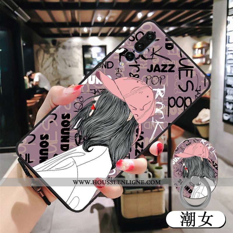 Coque Huawei P20 Pro Dessin Animé Peinture Tempérer Rose Nouveau Téléphone Portable Membrane