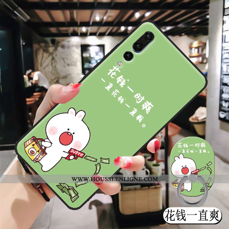 Coque Huawei P20 Pro Dessin Animé Peinture Tempérer Rose Nouveau Téléphone Portable Membrane