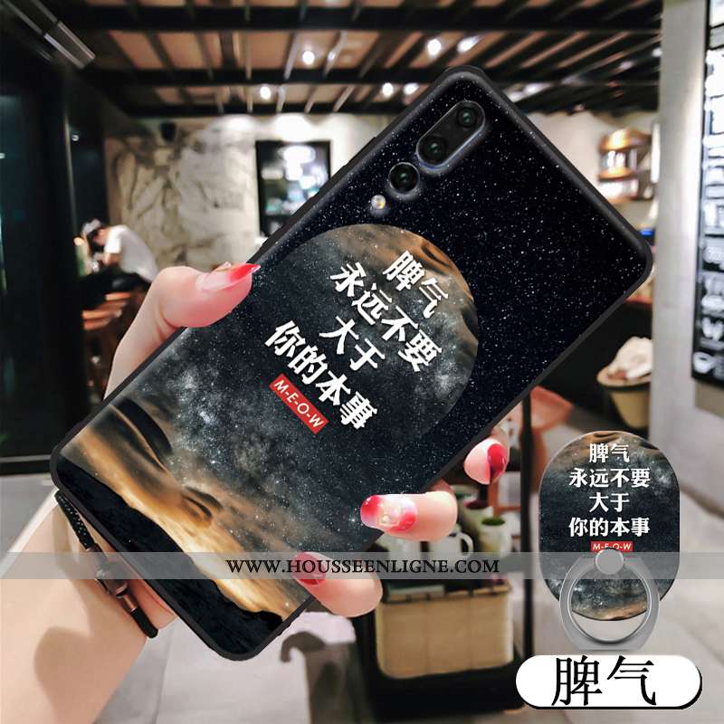 Coque Huawei P20 Pro Dessin Animé Peinture Tempérer Rose Nouveau Téléphone Portable Membrane