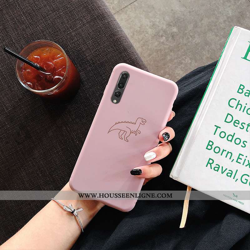 Coque Huawei P20 Pro Délavé En Daim Personnalité Simple Rouge Fluide Doux Ultra Tendance