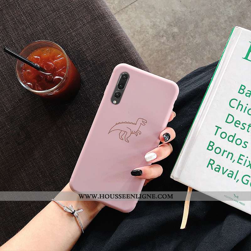 Coque Huawei P20 Pro Délavé En Daim Personnalité Simple Rouge Fluide Doux Ultra Tendance