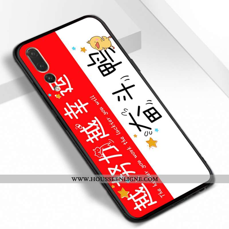 Coque Huawei P20 Pro Délavé En Daim Personnalité Violet Incassable Net Rouge Dessin Animé Silicone