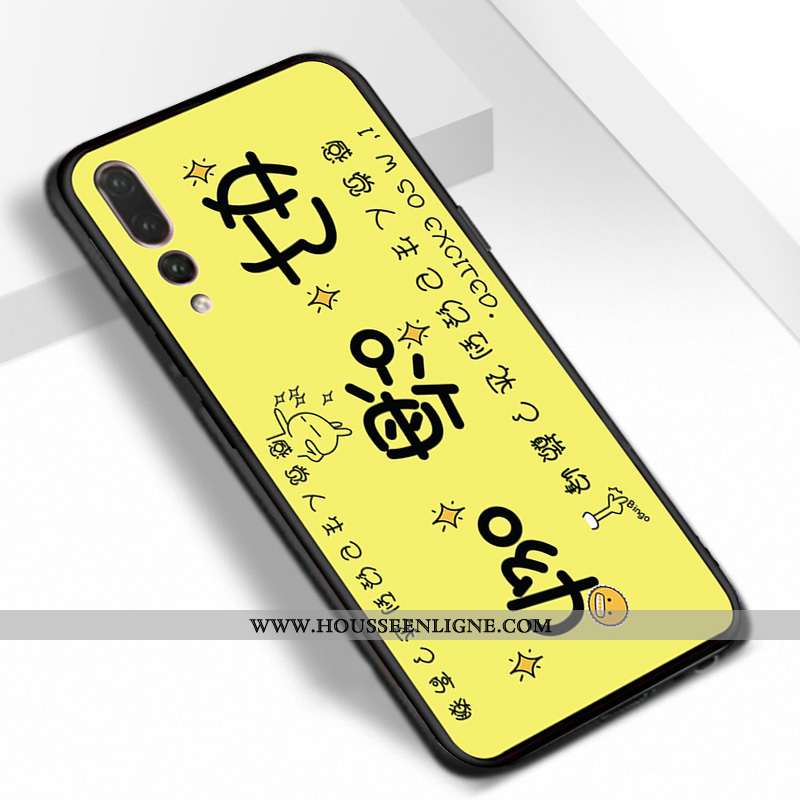 Coque Huawei P20 Pro Délavé En Daim Personnalité Violet Incassable Net Rouge Dessin Animé Silicone