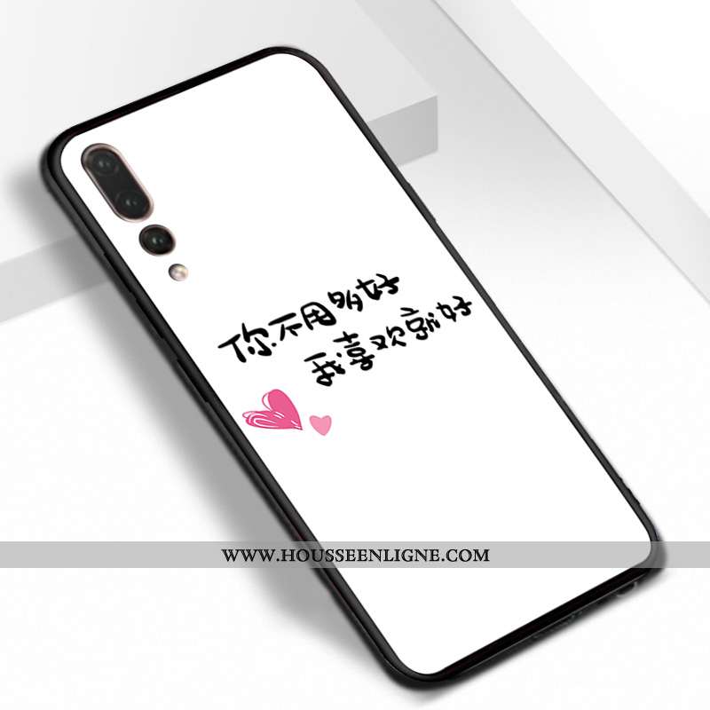 Coque Huawei P20 Pro Délavé En Daim Personnalité Violet Incassable Net Rouge Dessin Animé Silicone