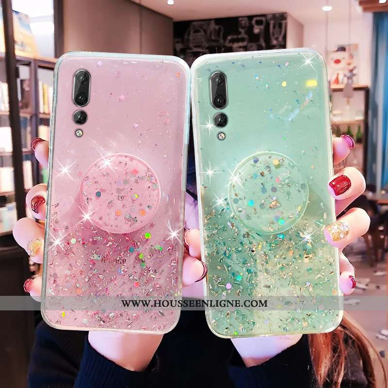 Coque Huawei P20 Pro Fluide Doux Mode Luxe Créatif Légère Transparent Incassable Verte