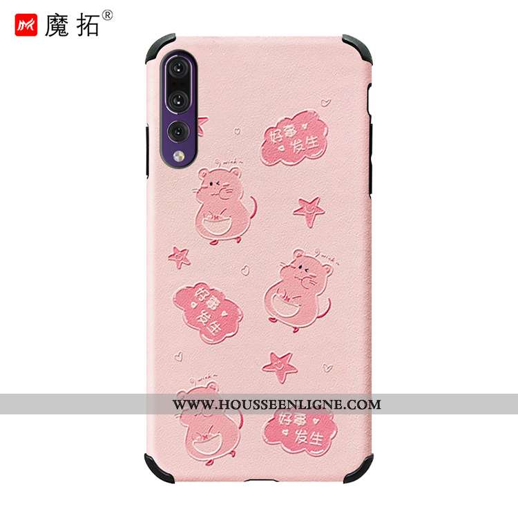 Coque Huawei P20 Pro Protection Créatif Étui Incassable Charmant Chat Bleu