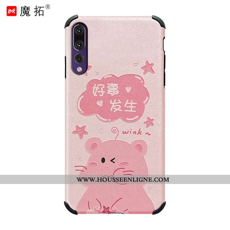 Coque Huawei P20 Pro Protection Créatif Étui Incassable Charmant Chat Bleu
