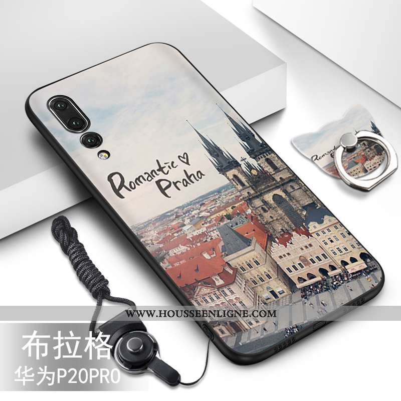 Coque Huawei P20 Pro Protection Fluide Doux Silicone Étui Téléphone Portable Vert Turquoise