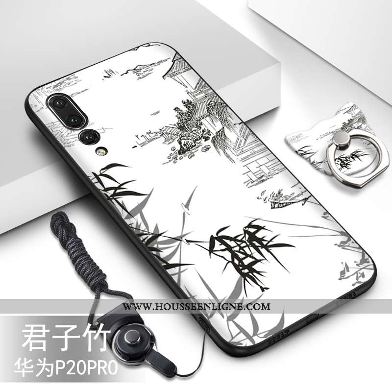 Coque Huawei P20 Pro Protection Fluide Doux Silicone Étui Téléphone Portable Vert Turquoise