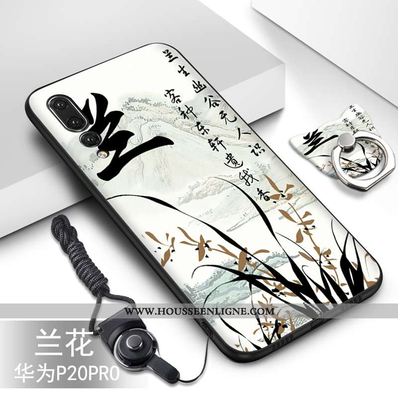 Coque Huawei P20 Pro Protection Fluide Doux Silicone Étui Téléphone Portable Vert Turquoise